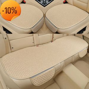 New Linen Car Seat Cover Front Rear Summer Flax Chair Cushion Protector Mat Pad Car Universal Auto Interior Styling Truck SUV Van