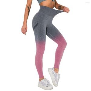 Women's Leggings Seamless Gradient Yoga Pants Tie Dye High Waist Leggins Sports Women Tights Fitness Gym Workout Sport