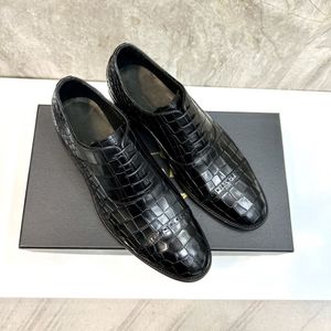 5A Original LÅDA NYHET Lyxiga Loafers för män Kohud Slitstarka och bekväma läderskor Daglig designerklänning Modekontor Formell Skor Läder