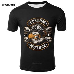 Sweters Skull T Shirt Men Black Tshirt Zabawny motocykl Punk 3D Printed Tshirt Hip Hop Mens Ubranie odzieży Casual Punk Rock Streetwear