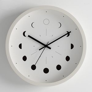 壁時計ユニークな美的オフィス時計サイレントデザインクラシックアート時計静かなリビングルーム時計壁時計家の装飾