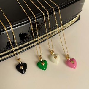 Pendant Necklaces Fashion Love Heart Necklace Anniversary Birthday Christmas Clavicle Chain For Wife Mom Girlfriend Y08E
