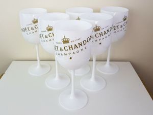 6x Akrylowe kieliszki do szampana Moet Chandon White Ice Imperial Party Gift