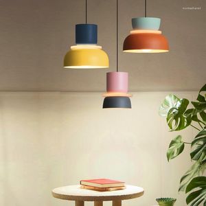 Pendant Lamps Nordic Lamp Modern Led Hanging Suspension Living Study Bar Dining Room Bedside Bedroom Lighting Home Decor Furniture