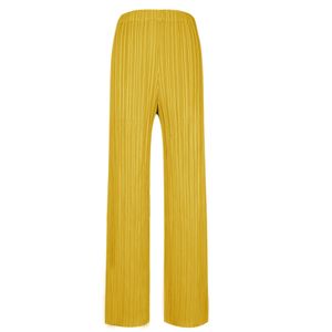 Women's Pants Capris Spring Summer Autumn Women Casual Elegant Ladies Miyake Designer Loose Straight Pleated Pants High Waist Trousers In Stock 4001 230707