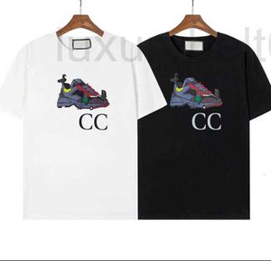 Męskie koszulki projektant 2023 męska koszulka t shirt obuwie list drukuj z krótkim rękawem bawełna kobiety czarny biały M-3XL GGI7