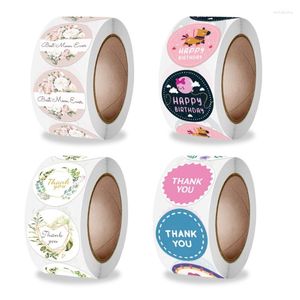 Gift Wrap 4 Roll Letters Floral Print Label Stickers Craft Per Stationery Adhesive