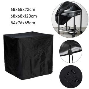 BBQ Verktyg Tillbehör Vattentät BBQ Grill Cover Barbeque Cover Anti Damm Regn UV För Gas Träkol Elektrisk Grill Tillbehör Utomhus Trädgård 230707