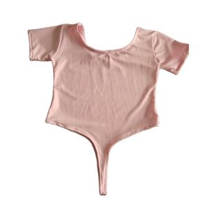 Sexy Damen-Body mit kurzen Ärmeln, einteiliger Badebekleidung für Mädchen, enger Overall, Lycar-Spandex-Catsuit