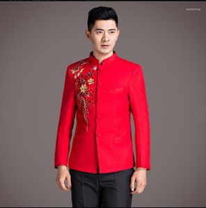 Мужские костюмы хор жених для мужчин Blazer Boys Prom Mariage Mens Mens китайская мода Masculino Masculino