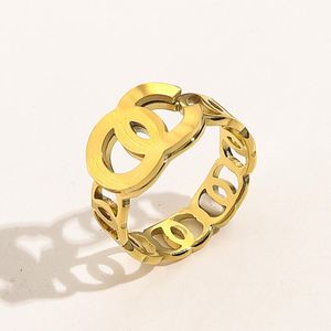 New designer luxury jewelry hollow ring French vintage metal cool style simple ring woman