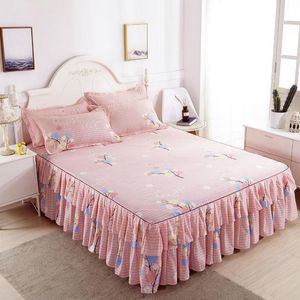 Dresses Bedspread for 1.5/1.8/2m Home Bed Sheets Antiskid Fashion Soft Flower Print Beddress European Style Bedding