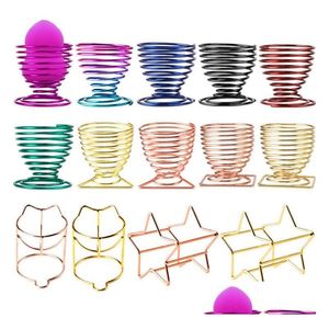 Sponges Applicators Cotton 500Pcs/Lot Makeup Sponge Holders Cosmetic Puff Display Stand Gourd Shape Egg Drying Holder Bracket Mak Dhfxj