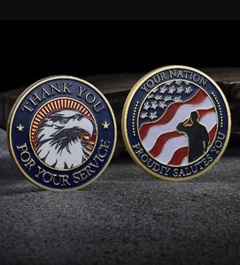 Arti e mestieri Militare americano Moneta commemorativa sollievo cottura vernice sfida militare moneta fare artigianato in metallo