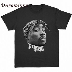 T-shirt 100% bomull unisex t shirt kvinnor män tee skjortor unga thug ther grafisk t-shirt rappare stil hip hop tshirt vintage topps man