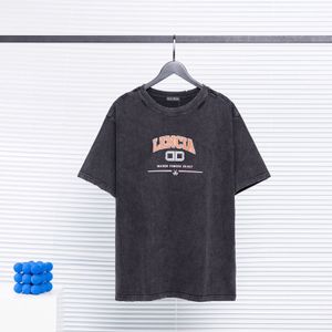 BLCG LENCIA 2023 Sommarnyhet 250g 100 % bomullstyg T-shirt Herr Högkvalitetstryck Färg Dropsleeve Lösa t-shirts Oversize toppar 202309