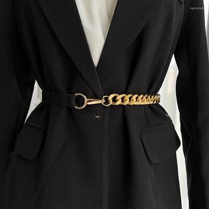 ベルト女性金属チェーンベルトファッションレディース装飾ウエストドレスコートスカート服アクセサリー