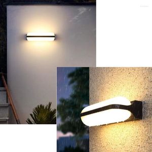 Vägglampa LED Utomhus Ljusande Trädgårdsbelysning Aluminium AC90-260 Inomhus Sovrum Vardagsrum Trappor Hallljus