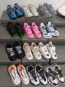 パリデザイナーの男性女性カジュアルシューズトラック3 3.0トリプルホワイトスニーカーテス。 Gomma Leather Trainer Nylon Printed Platform Trainers Balencaigas Shoes