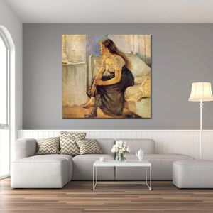 Modern Abstract Canvas Art Morning 1884 Edvard Munch Handmade Oil Painting Contemporary Wall Decor