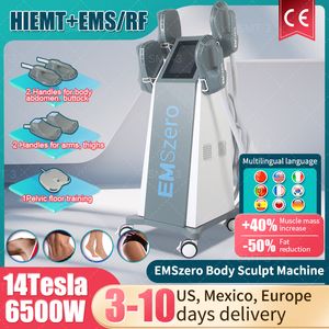 2023 Hot Sale 14 Tesla 6000W Emsslim Electromagnetic Muscle Stimulator Perda de peso Hip Lift Remoção de gordura Neo Emszero