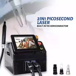 3000W Salon Use 808 Diode Laser Permanent Portable 2 em 1 Picosecond Laser Tattoo Removal and Hair Removal Machine Switched Machine