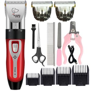 Dog Grooming Dog Hair Clipper Pet Hair Trimmer Cat Puppy Grooming Electric Shaver Set Ceramic Blade Recharge Profession Supplies Promotions 230707