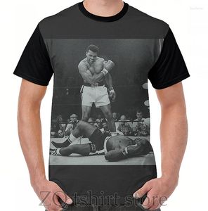 T-shirty damskie Muhammed Ali graficzny T-Shirt męskie topy Tee koszula damska zabawny nadruk koszulki z krótkim rękawem z okrągłym dekoltem
