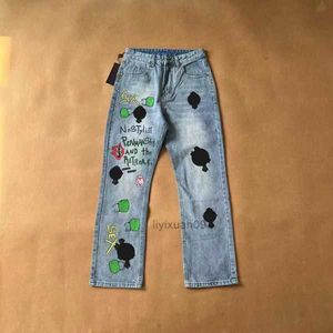 Men's Jeans 2023 Designer Heart Ch for Womens Mens Make Old Washed Pants Straight Trousers Letter Prints Woman Man Casual Long Style Bottoms Y0px U6mn 8AW5