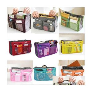 Bag Organizer Sale 100Pcs Make Up Donna Uomo Casual Travel Mti Funzionale Cosmetic Storage In Handbag 12 Colors Drop Delivery Bags La Dhcoh