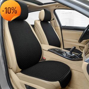 New Car Seat Cover Front Rear Full Set Flax Linen Summer Seat Cushion Protector Pad Automobiles Accessories for Vehicle Universal