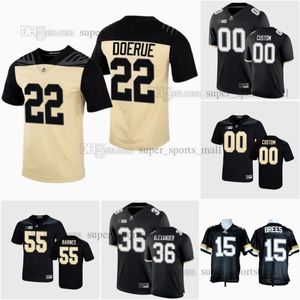 NCAA S-6XL Purdue Kazan üreticileri kolej futbol formaları Aidan Mockobee Downing Dolerue Tracy Lewis Jones Durham Sheffield Rice Burks Kane Brees Allen Durham