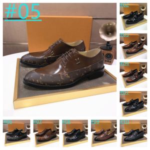 32 Model skórzane mokasyny projektant męskie mokasyny Gancini Oxford Derby sukienka buty Gentleman blokujące mokasyny rozmiar Eur 38-45