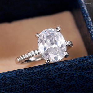 Wedding Rings CAOSHI Stylish Eternity Finger Ring Bridal Accessories Elegant Female Dazzling Zirconia Jewelry For Engagement Party