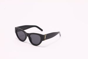 Luxus -Sonnenbrille für Frauen und Männer Designerin Y SLM6090 Gleiche Style Brille klassische Katzenauge schmale Rahmen Schmetterlingsbrillen mit Kasten Wwys