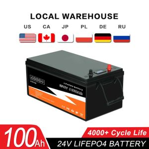 Nytt 12V 24V 48V 100Ah 200Ah 300Ah LiFePO4 batteripaket för solenergisystem RV House Inbyggt BMS litiumjärnbatteri Ingen skatt