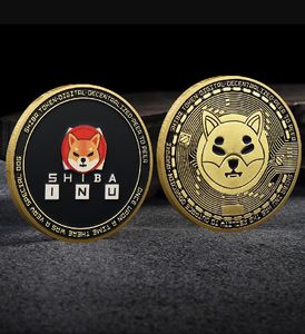 Arti e mestieri Medaglia commemorativa in metallo Dogecoin medaglia virtuale nuovo shib legna da ardere cane moneta sfida moneta