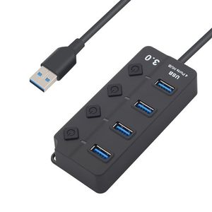 usb ハブ 3 0 高速 4 7 ポート usb 3 0 ハブスプリッタオンオフスイッチ eu 米国電源アダプタ付きラップトップ pc ハブ