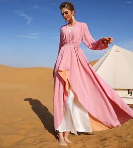 Abbigliamento etnico Eid Mubarak Abaya Dubai Abiti da sera Turchia Abito musulmano Arabo Islam Abaya per le donne Robe Longue Caftano marocchino