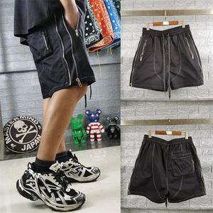 Мужские шорты 2023SS Summer Loose Black Pocket Work Sup с функциональными пятью брюками.