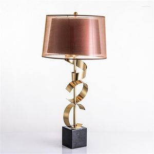 Lampade da tavolo TEMAR Lampada contemporanea Creative LED Luxury Vintage Desk Light Fashion For Home El Bedroom Living Room Decor