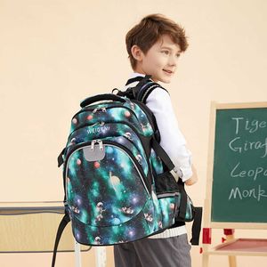 Mochila infantil para redução de carga e proteção da coluna para meninos de descompressão super leve e mochila de grande capacidade