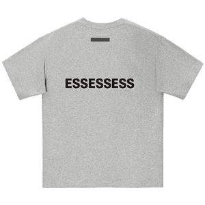 Orijinal Erkek Tişörleri Ter Tişörtler Tişörtleri Tee Silikon Akıllı Mektup Erkekler ve Kadınlar İçin Baskı Tişörtü% 100 Pamuk Kısa Kollu Yüksek Sokak Boyut