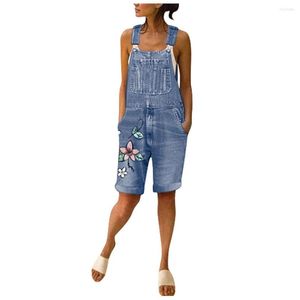 Women's Jeans Women Jumpsuit High Stretch Pants Perforated Chic Casual Pencil American Street Ripped Flare Short Leg