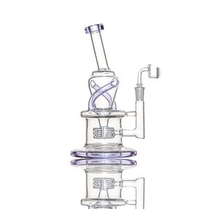 Barrel Recycler Dab Rig with Great Vortex 14.5mm joint