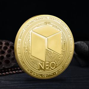 Arts and Crafts NEO Coin Bitcoin 3D Wytłaczany metalowy medal pamiątkowy