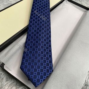 Men Necktie Design Mens Ties Fashion Neck Tie Letter Printed Luxurys Designers Business Cravate Neckwear Corbata Cravattino with box