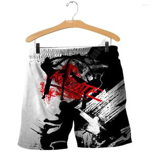 Herrshorts PLstar Cosmos Sommarmode Vacker karatekonst 3D-tryckta män för kvinnor Streetwear Casual Cool 01