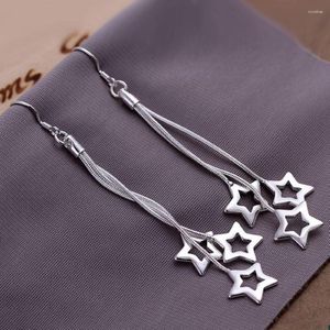 Orecchini a cerchio Moda all'ingrosso Orecchini in argento sterling 925 Design di gioielli Bella bella per le donne Lady Charm Classic Stars Wedding Party