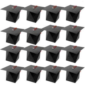 Presentpapper Bachelor Hat Packbox Dekorativ godisbehållare Pappersförpackning Graduation Treat Boxes Gäst